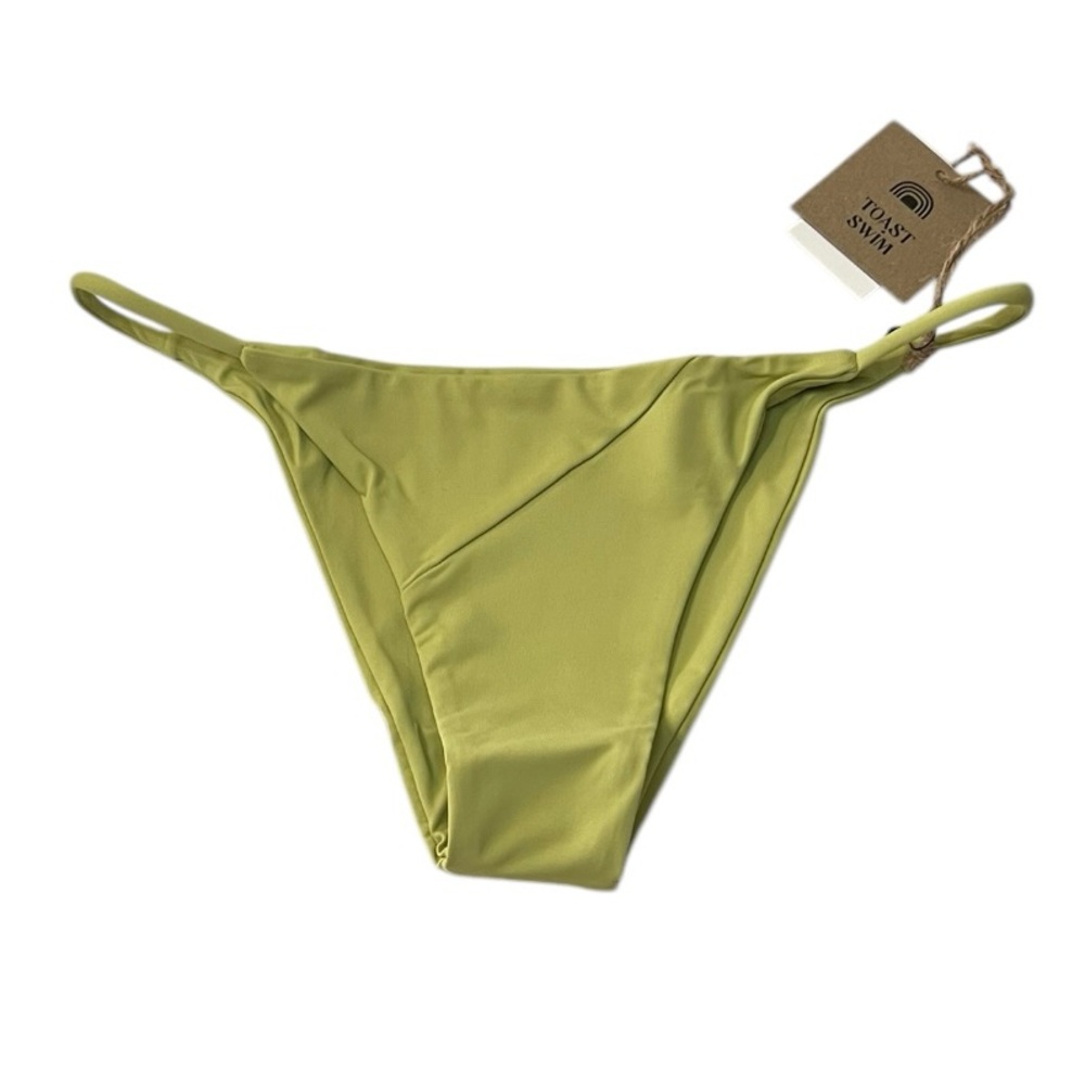 Toast Swim x Free People Signature Stitch Bottom Leek Green Bikini XS NWT